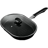 パール金属 魚焼き ワイドパン IH対応 ガラス蓋付 ふっ素加工 グリルファン HB-4539