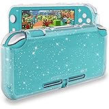 DLseego Switch Lite 用 ケース ニンテンドースイッチライトカバー シリコンケース ソフトカバー 透明 TPU素材 超軽量 耐衝撃 傷つけ防止 キラキラ　クリア 全面保護 着脱簡単