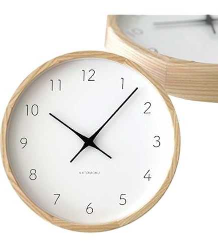Amazon.co.jp: KATOMOKU Muku Clock 7 シナ文字盤 ナチュラル km