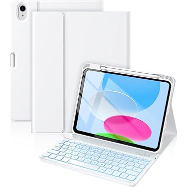iPadキーボード ケース付き iPad ホワイト　マグネット iPadキーボード ケース付き iPad ホワイト マグネット 楽天市場