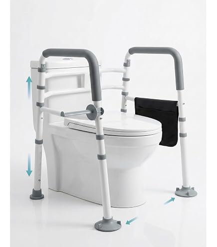 Amazon | ビーワーススタイル 工事不要 トイレ手すり ホワイト 日本製