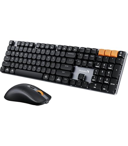 ProtoArc XKM01 Siyah Gümüş Kablosuz Klavye Mouse Seti (CP015409