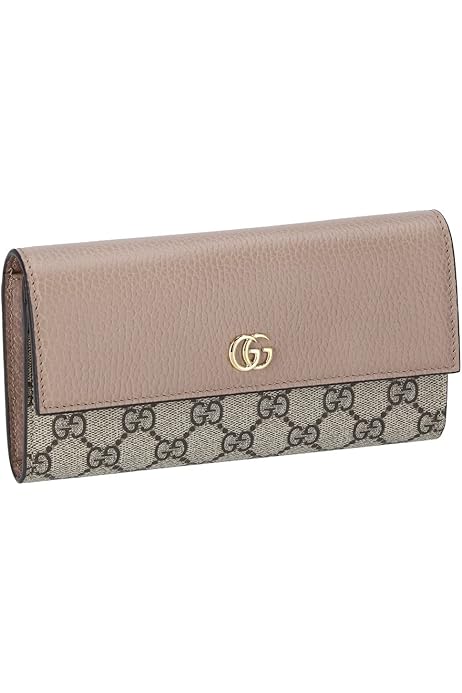 Amazon | [グッチ] 財布 長財布 かぶせ GG マーモントレザー 