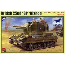 Amazon | ブロンコモデル 1/35 イギリス 25ポンド自走榴弾砲ビショップ 