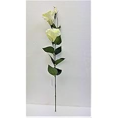 Amazon 造花トルコキキョウ 高級シルクトルコキキョウ 3色よりお選び下さい 白 造花 オンライン通販