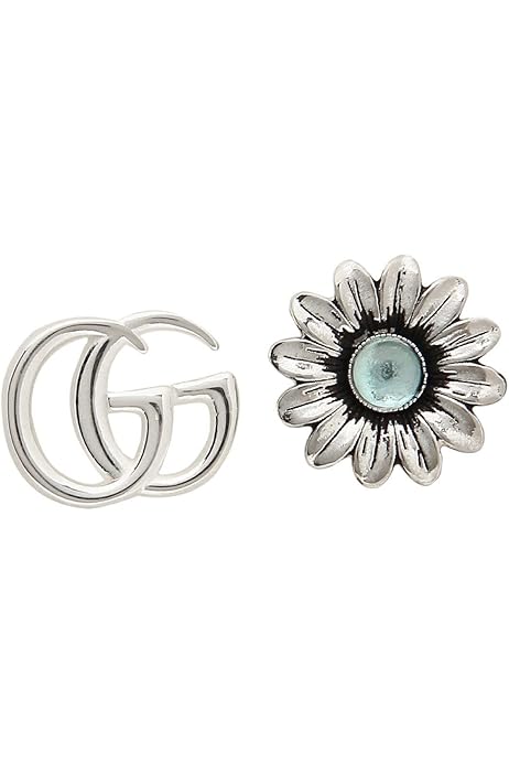Amazon.co.jp: [グッチ]アクセサリー ピアス ダブルG フラワー  