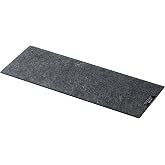 サンワダイレクト キーボードマット 幅47×奥行17cm フェルト 静音 滑り止め 小型 コンパクト グレー 200-KBMAT1DGY-L | フルキーボード,キーボード,パッド