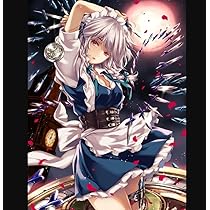 Amazon | 十六夜咲夜 125x90cm 大判ポスター 壁紙ピカット QAA