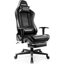 GT Racing ゲーミングチェア GTRacing ゲーミングチェア オフィスチェア リクライニング オットマン付き