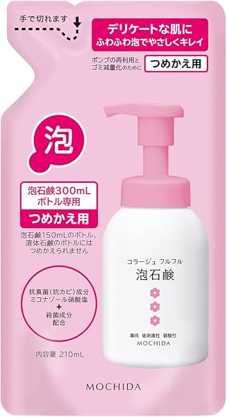 コラージュフルフル 泡石鹸 ピンク つめかえ用 210mL (医薬部外品) - 1