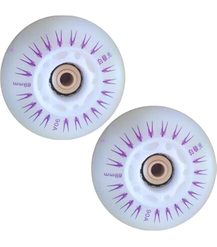 Amazon | スケボー ホイール タイヤ 4灯 LED搭載 光るウィール