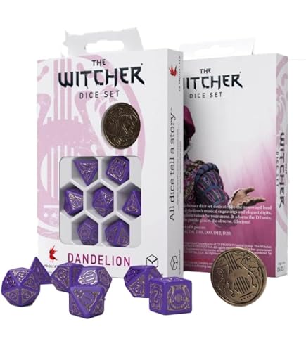 The Witcher Dé Sac Pissenlit Stars au-Dessus Chemin Q-workshop RPG
