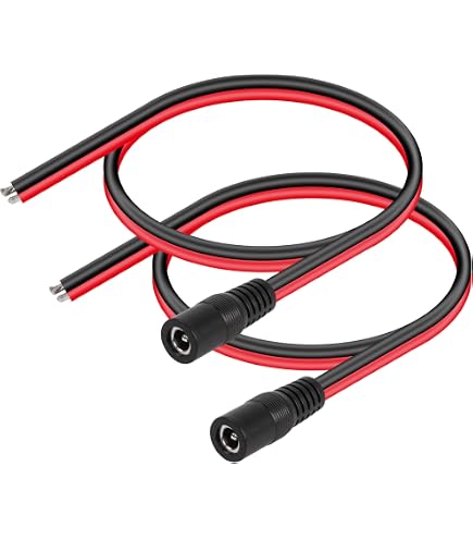 Amazon | CERRXIAN DC5521電源ピグテールケーブル 14AWG 5.5 mm x 2.1