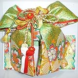 七五三 絵羽柄結び帯 3サイズ6色/L(7歳用) 緑