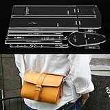 ハンドメイドアクリルレザークロスボディバッグショルダーバッグパターンステンシルテンプレート