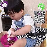 GOMAMA ベビーチェアベルト 椅子用　固定帯 椅子ベルト　ベビー用品 持ち運び便利　お子さまの安全を守る しっかりサポートで安心ベビーチェアベルト 6ヶ月から３歳まで　 (Style A, ZEB