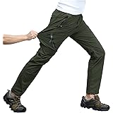 [TACVASEN] アウトドア 登山パンツ メンズ 速乾ズボン 撥水 クライミングパンツ 通気性 ロングパンツ ゴルフ ストレッチパンツ スリム 4wayストレッチ パンツ 薄手 春夏秋