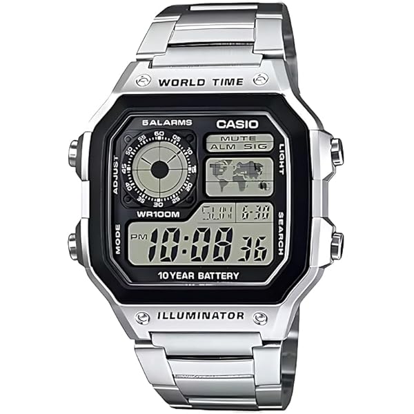 CASIO カシオ AE-1000WD-1A AE1000WD-1A スポーツ ワールドタイム搭載 メタルベルト メンズウォッチ 腕時計 [並行輸入品] Amazon.co.jp: CASIO カシオ AE-1000WD-1A AE1000WD-1A スポーツ