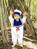 マシュマロマン風ベビーロンパース＆帽子付6-24months(60-95)★可愛いくておもしろい海外デザイン おもわず笑顔になっちゃうユニークなベビー服
