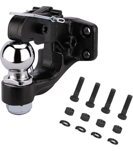 Amazon.co.jp: CURT 48343 調節可能なピントルマウント 2インチヒッチ