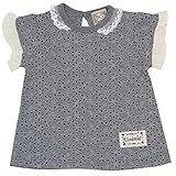 2016年 夏物 UZULAND ウズランド 天竺 オパールプリント 衿付き 半袖Ｔシャツ グレー◇95cm