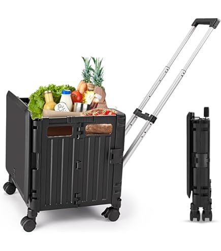 【新品未使用】Kirnuo キャリーワゴン 折りたたみ 55L 大容量 4輪 Amazon.co.jp: Kirnuoキャリーワゴン 蓋付き 折りたたみ コンテナ
