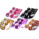 エリプス ヘアービタミン 6粒入 5シートセット ピンク・イエロー・ブラック・パープル・ブラウン [並行輸入品]