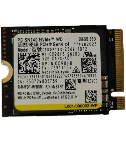 KIOXIA KBG40ZNS512G 512GB NVMe M.2 2230 SSD – PCIe 3.0 X4, Tested 100% Health, For Steam Deck/Laptop