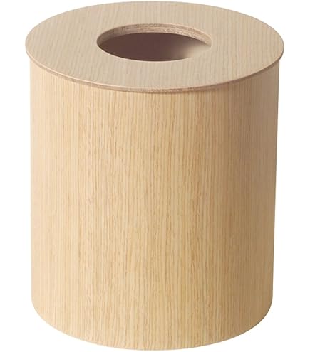 【和室向け】SAITO WOOD 天然白木のごみ箱とティッシュ箱セット Amazon｜SAITO WOOD ごみ箱 ダストボックス 回転蓋 954TA 11L チーク