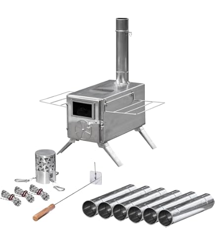 Amazon.co.jp: マウンテンハイカー薪ストーブ延長煙突連結付き