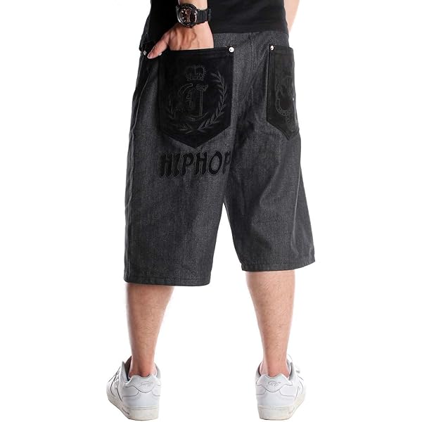   ブラック 極太バギー　デニムショーツ Amazon | [Bormran] ハーフパンツ デニムショーツ メンズ 極太