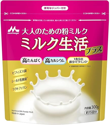 Amazon.co.jp: 森永乳業 大人のための粉ミルク ミルク生活 300g × 2缶
