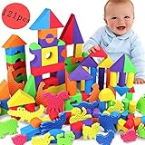 マルマル.モリモリ　積み木 EVA素材 ブロック かるくてふんわり 知育玩具 おもちゃ 男の子 女の子 柔らかい つみき (121ピース)