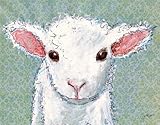 Oopsy Daisy Baby Canvas Wall Art, Little Lamb, 14" x 10" [並行輸入品]