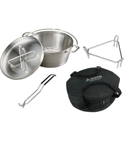 Amazon | ソト(SOTO) ステンレスダッチオーブン10インチセット(収納