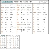 Amazon.co.jp: 【 ハングル検定 5級 】韓国語の単語 630語 - お