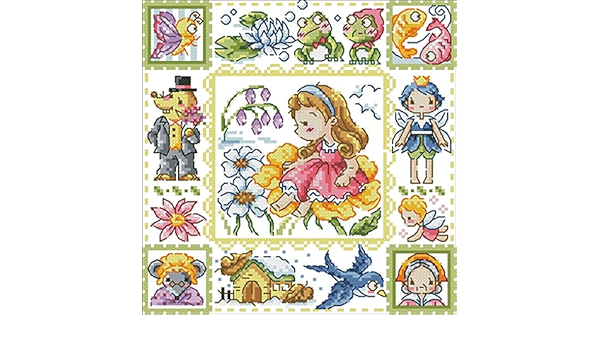 Amazon 3227 おやゆび姫 クロスステッチ 刺繍キット世界名作劇場 世界のおとぎ話おやゆび姫 あらすじ ネタバレ 14カウント白 30cm 30cm 刺しゅうキット 通販