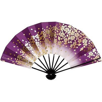 Amazon | 京扇子 舞扇 幻想 金 9寸5分 日本製 京都 黒塗骨 両面