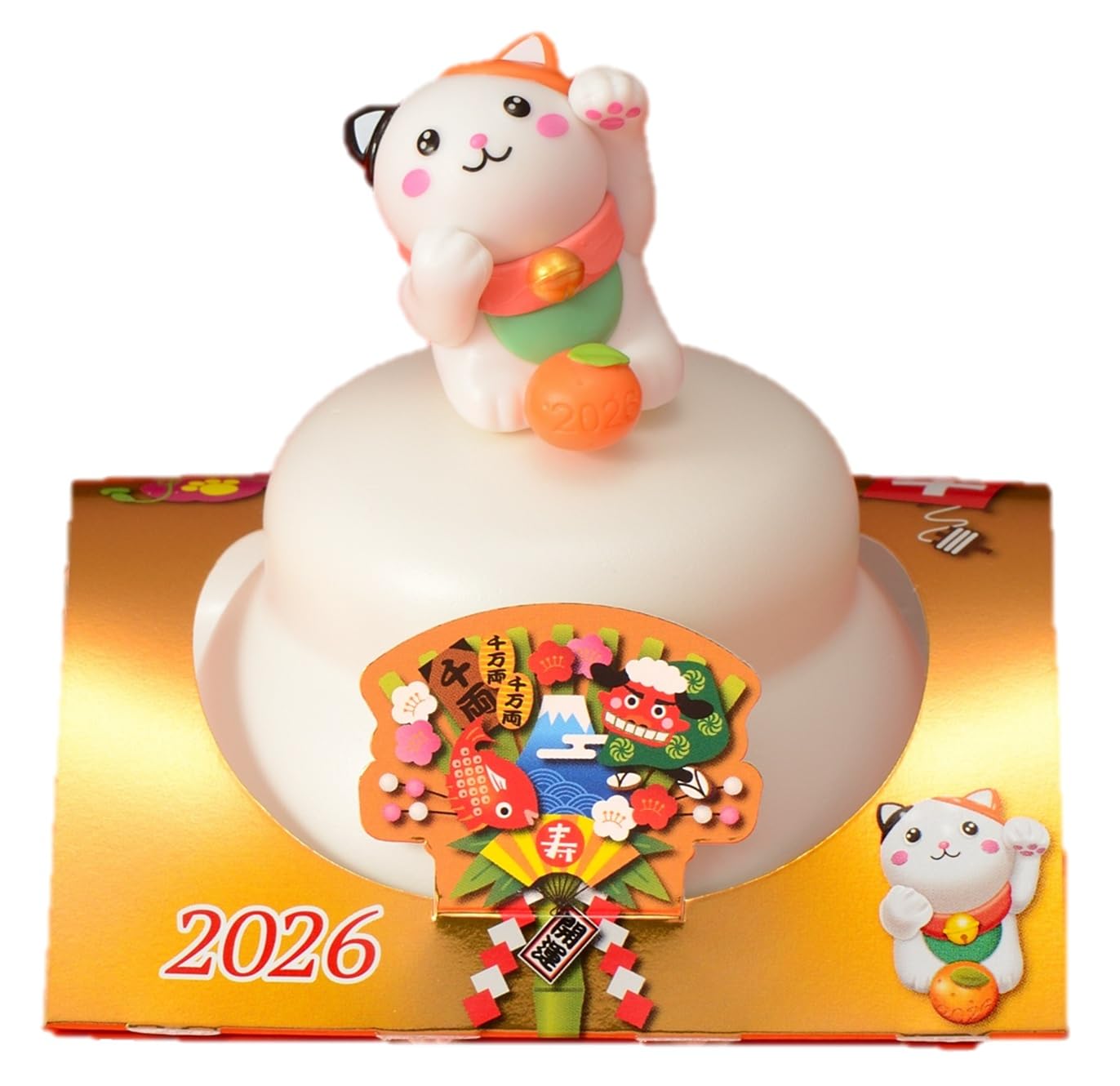 【45%OFF】【340円】 越後製菓 丸餅入 招福招き猫 にゃあ(鏡餅) 66g