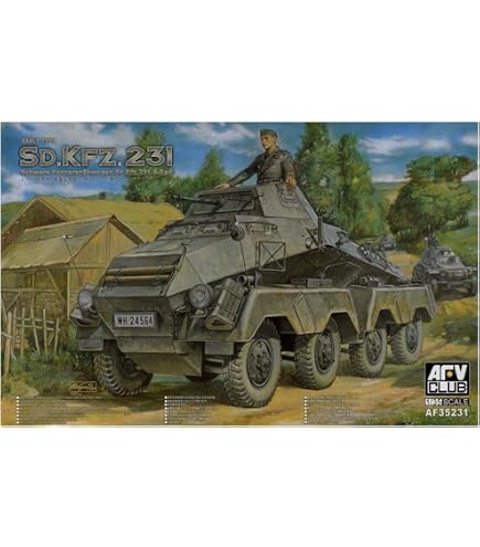 Amazon | AFVクラブ 1/35 Sd.Kfz232 八輪装甲車 初期型, プラモデル