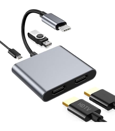 Amazon | Conkoo USB Type-C HDMI 変換アダプター デュアル マルチ