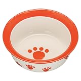 Pet rageous designs（ペットレジオスデザイン）犬用食器 ペットパウ ドッグボウル オレンジ SS サイズ