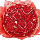 99本のバラ シャボンフラワー ブーケ プレゼント ギフト S-070 (レッド)