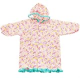 レインコート　女の子　小花柄　オレンジボンボン（orange bon bon） (90, ピンク)