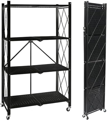 Amazon.co.jp: 【Amazon.co.jp限定】QIUYMI 折り畳みラック 棚ラック 4
