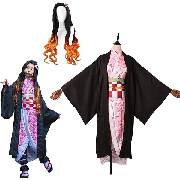 Amazon.co.jp: [A-NANA] 竈門 禰豆子 コスプレ衣装 子供用 鬼滅の刃