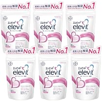 Amazon | 【公式】 エレビット 葉酸 サプリ 90粒×6袋 180日分 妊娠 妊 