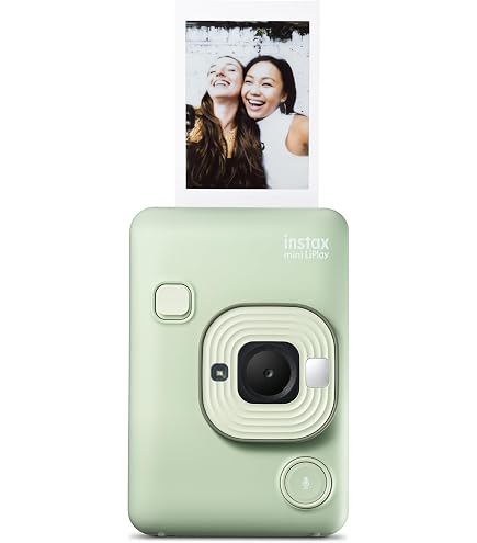 Amazon | instax mini LiPlay、ブラッシュゴールド | インスタント