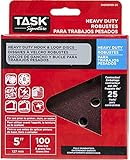 Task Tools SHD58100-25 100 Grit Signature Heavy Duty Hook and Loop Sanding Disc (25 Pack), 5" [並行輸入品