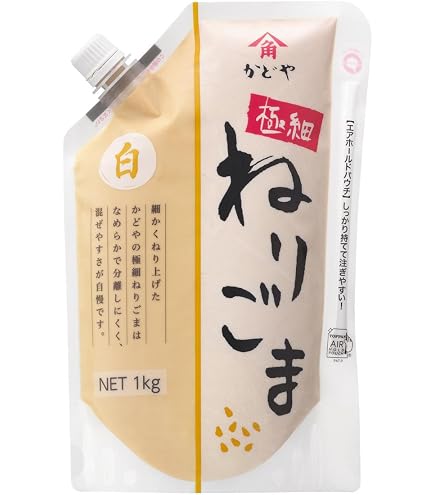 Amazon.co.jp: かどや製油 極細ねりごま(黒) 1kg : 食品・飲料・お酒